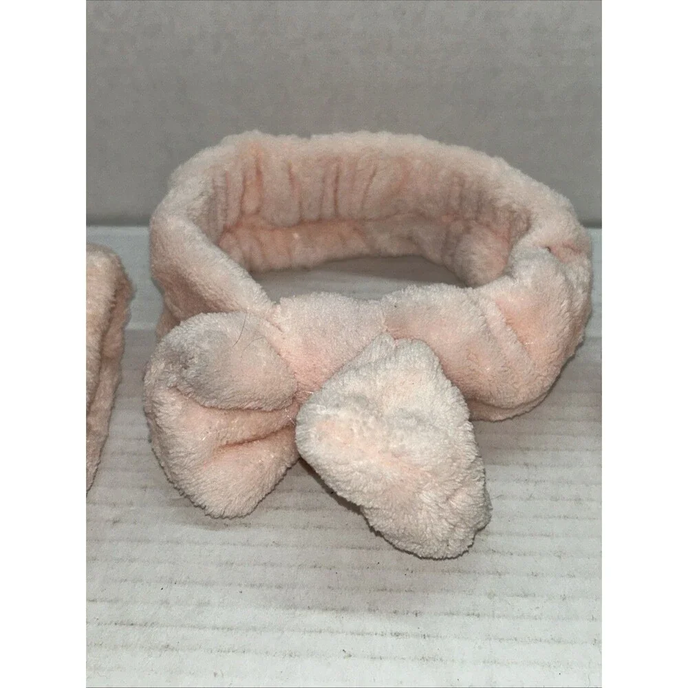 Headband & Wrist Band Set - Peach